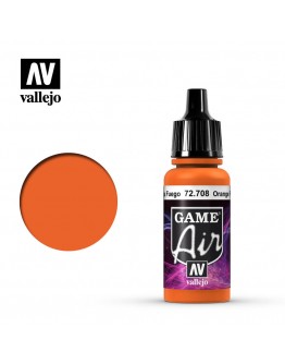 VALLEJO GAME AIR ACRYLIC PAINT - 72.708 - ORANGE FIRE (17ML)