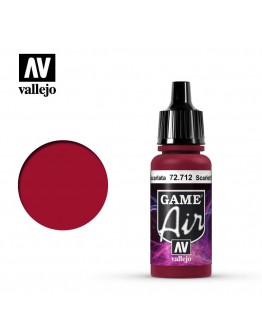 VALLEJO GAME AIR ACRYLIC PAINT - 72.712 - SCARLET RED (17ML)