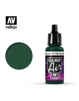 VALLEJO GAME AIR ACRYLIC PAINT - 72.728 - DARK GREEN (17ML)