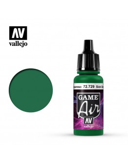 VALLEJO GAME AIR ACRYLIC PAINT - 72.729 - SICK GREEN (17ML)