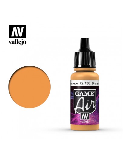 VALLEJO GAME AIR ACRYLIC PAINT - 72.736 - BRONZE FLESHTONE (17ML)