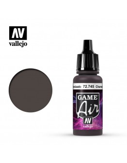 VALLEJO GAME AIR ACRYLIC PAINT - 72.745 - CHARRED BROWN (17ML)
