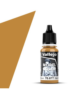 VALLEJO MODEL COLOR ACRYLIC PAINT - 158 - Gold Brown (17ml) **