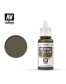 VALLEJO MODEL COLOR ACRYLIC PAINT - 122 - US OLIVE DRAB