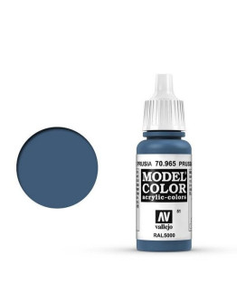 VALLEJO MODEL COLOR ACRYLIC PAINT - 056 - Prussian Blue (17ml) **