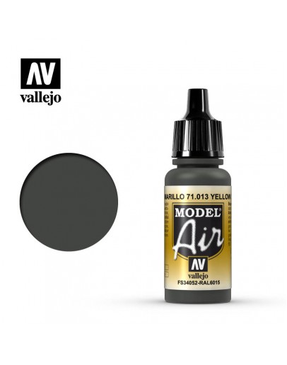 VALLEJO MODEL AIR ACRYLIC PAINT - 71.013 - YELLOW OLIVE (17ML)