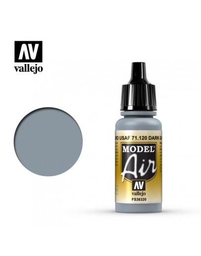 VALLEJO MODEL AIR ACRYLIC PAINT - 71.120 - DARK GHOST GREY (17ML)