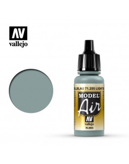 VALLEJO MODEL AIR ACRYLIC PAINT - 71.255 - LIGHT BLUE RLM65 (17ML)