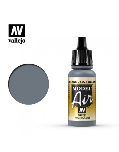 VALLEJO MODEL AIR ACRYLIC PAINT - 71.273 - OCEAN GREY (17ML)