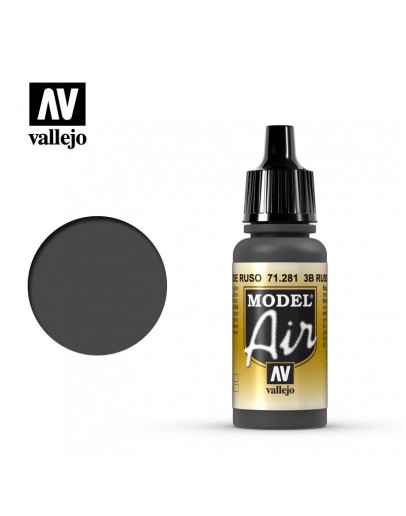 VALLEJO MODEL AIR ACRYLIC PAINT - 71.281 - 3B RUSSIAN GREEN (17ML)