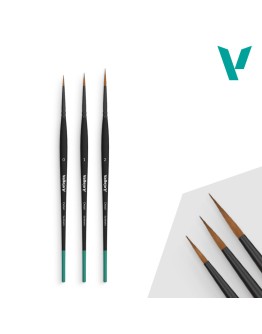 VALLEJO  B02991 DETAIL DESIGN BRUSH SET - BRUSHES SIZE #0, 1, 2 - AVB02991