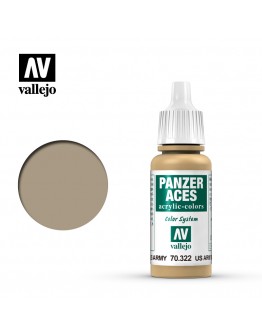 VALLEJO PANZER ACES ACRYLIC PAINT - 70.322 - US ARMY TANK CREW HIGHLIGHTS (17ML)