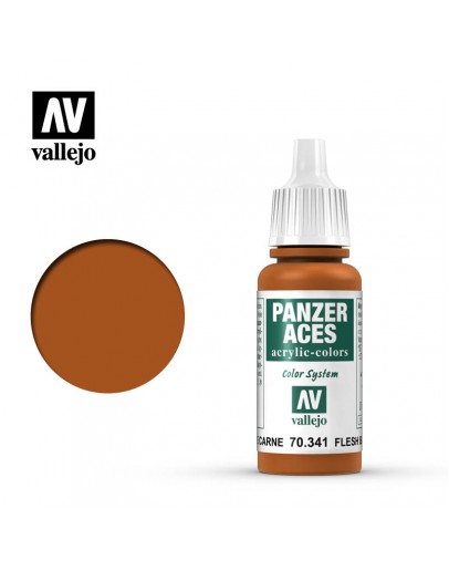 VALLEJO PANZER ACES ACRYLIC PAINT - 70.341 - FLESH BASE (17ML)