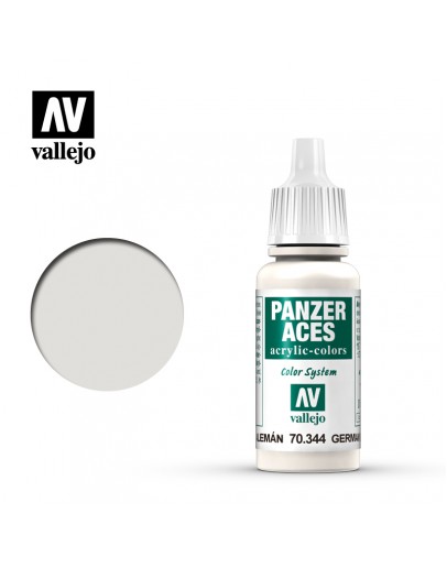 VALLEJO PANZER ACES ACRYLIC PAINT - 70.344 - GERMAN WHITE TANK CREW (17ML)