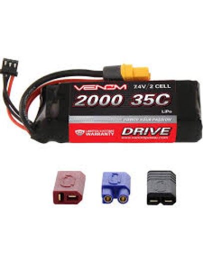 VENOM FLY 15107  LIPO BATTERY 2S 7.4V 2000MaH 30C VEN15107