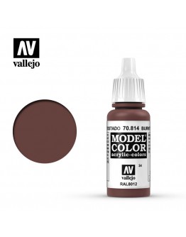 VALLEJO MODEL COLOR ACRYLIC PAINT - 034 - Burnt Red (17ml)