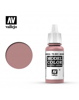 VALLEJO MODEL COLOR ACRYLIC PAINT - 038 - Brown Rose (17ml)