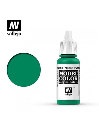 VALLEJO MODEL COLOR ACRYLIC PAINT - 071 - Emerald (17ml)