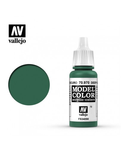 VALLEJO MODEL COLOR ACRYLIC PAINT - 072 - Deep Green (17ml)