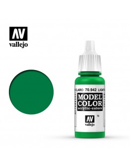 VALLEJO MODEL COLOR ACRYLIC PAINT - 075 - Light Green (17ml)