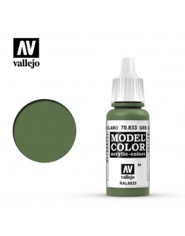VALLEJO MODEL COLOR ACRYLIC PAINT - 080 - German Camouflage Bright Green (17ml)
