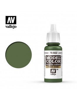 VALLEJO MODEL COLOR ACRYLIC PAINT - 084 - Uniform Green (17ml)