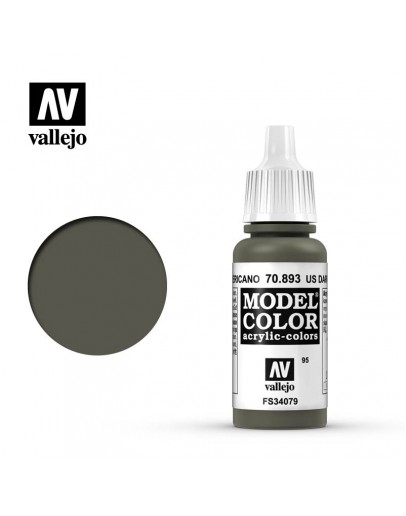 VALLEJO MODEL COLOR ACRYLIC PAINT - 095 - US Dark Green (17ml)