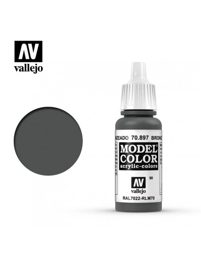VALLEJO MODEL COLOR ACRYLIC PAINT - 098 - Bronze Green (17ml)