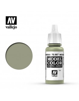 VALLEJO MODEL COLOR ACRYLIC PAINT - 111 - Medium Grey (17ml)