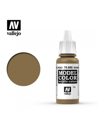 VALLEJO MODEL COLOR ACRYLIC PAINT - 113 - Khaki Grey (17ml)