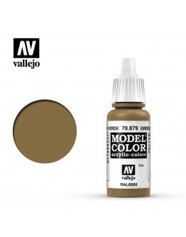 VALLEJO MODEL COLOR ACRYLIC PAINT - 114 - Green Brown (17ml)