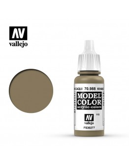 VALLEJO MODEL COLOR ACRYLIC PAINT - 115 - Khaki (17ml)