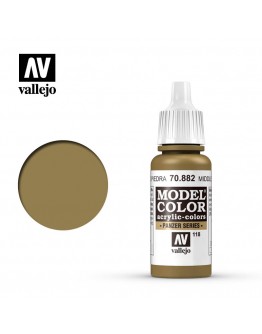 VALLEJO MODEL COLOR ACRYLIC PAINT - 118 - Middle stone (17ml)