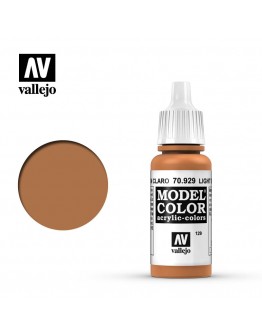 VALLEJO MODEL COLOR ACRYLIC PAINT - 129 - Light Brown (17ml)