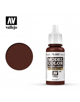 VALLEJO MODEL COLOR ACRYLIC PAINT - 146 - Hull Red (17ml)