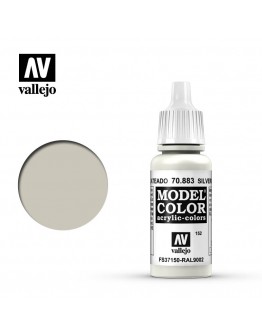 VALLEJO MODEL COLOR ACRYLIC PAINT - 152 - Silver Grey (17ml)