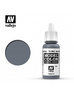 VALLEJO MODEL COLOR ACRYLIC PAINT - 160 - Neutral Grey (17ml)