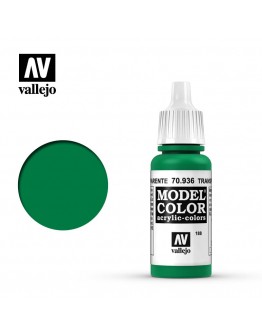 VALLEJO MODEL COLOR ACRYLIC PAINT - 188 - Transparent Green (17ml)