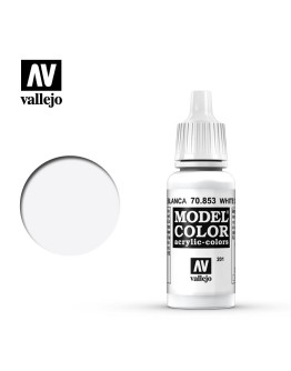 VALLEJO MODEL COLOR ACRYLIC PAINT - 201 - White Glaze (17ml)