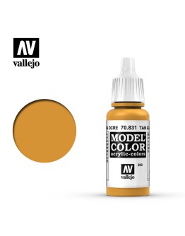 VALLEJO MODEL COLOR ACRYLIC PAINT - 203 - Tan Glaze (17ml)