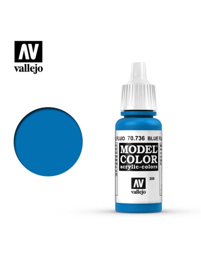 VALLEJO MODEL COLOR ACRYLIC PAINT - 209 - Blue Fluorescent (17ml)