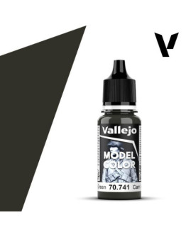 VALLEJO MODEL COLOR ACRYLIC PAINT - 109 - Camouflage Black Green (18ml)