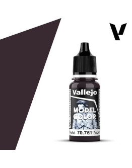 VALLEJO MODEL COLOR ACRYLIC PAINT - 054 - Black Violet (18ml)