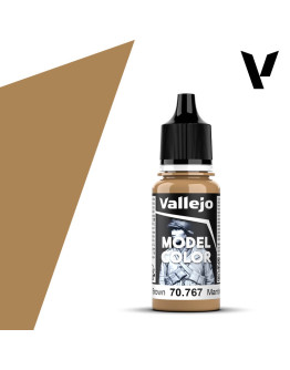 VALLEJO MODEL COLOR ACRYLIC PAINT - 138 - Desert Brown (18ml)