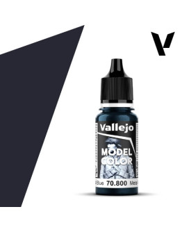 VALLEJO MODEL COLOR ACRYLIC PAINT - 204 - Gunmetal Blue (18ml)