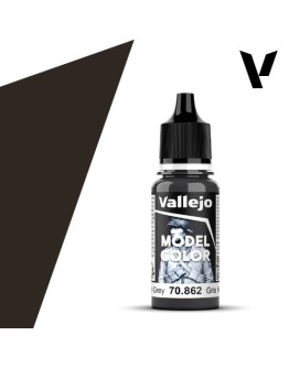 VALLEJO MODEL COLOR ACRYLIC PAINT - 185 - Black Grey (18ml)