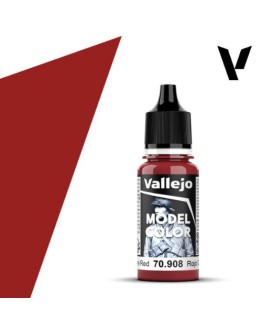 VALLEJO MODEL COLOR ACRYLIC PAINT - 033 - Carmine Red (18ml)