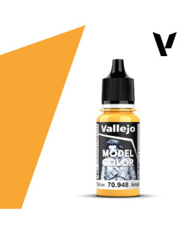 VALLEJO MODEL COLOR ACRYLIC PAINT - 028 - Golden Yellow (18ml)