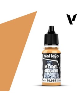 VALLEJO MODEL COLOR ACRYLIC PAINT - 017 - Flat Flesh (18ml)