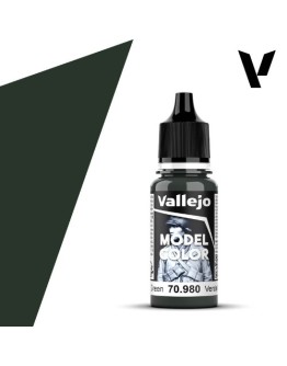 VALLEJO MODEL COLOR ACRYLIC PAINT - 080 - Black Green (18ml)